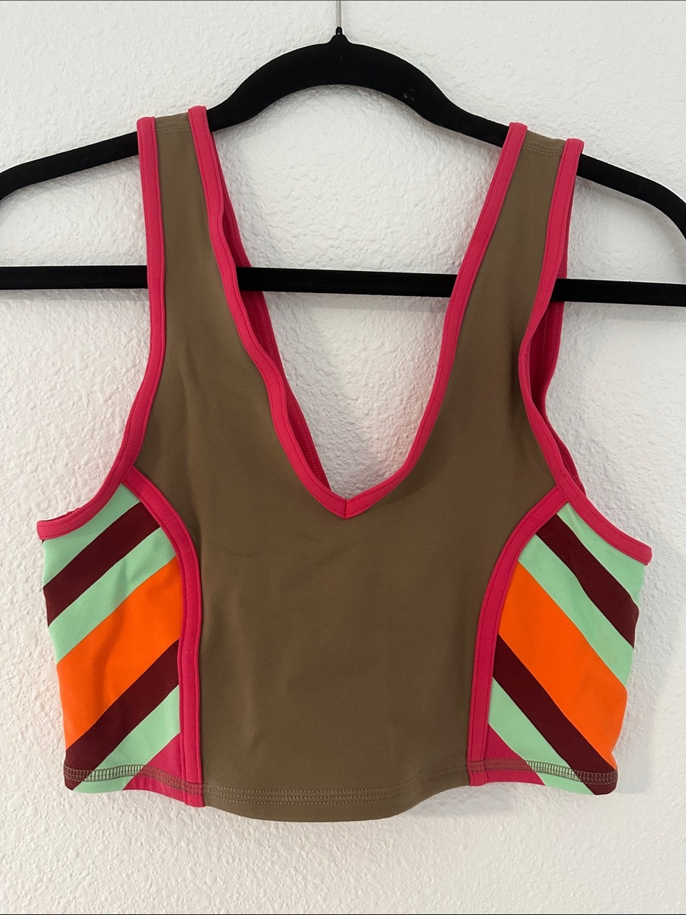 Free people Movement Never better color block crop tank
